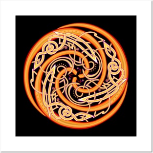 Ancient Celtic triskelion Posters and Art